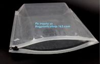 quad seal bottom and bottom load metallized film slider zipper packaging bag, Metal Zipper Printing PVC Slider Bags