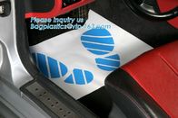 Automotive Interior Protection Roll of 500 Floor-Mate No Slip Bottom Co-Extruded Plastic Mat,Disposable Paper Floor Mats