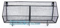 Different shapes metal wire mesh file baskets office supply baskets wholesale, magazine office document file holder shel